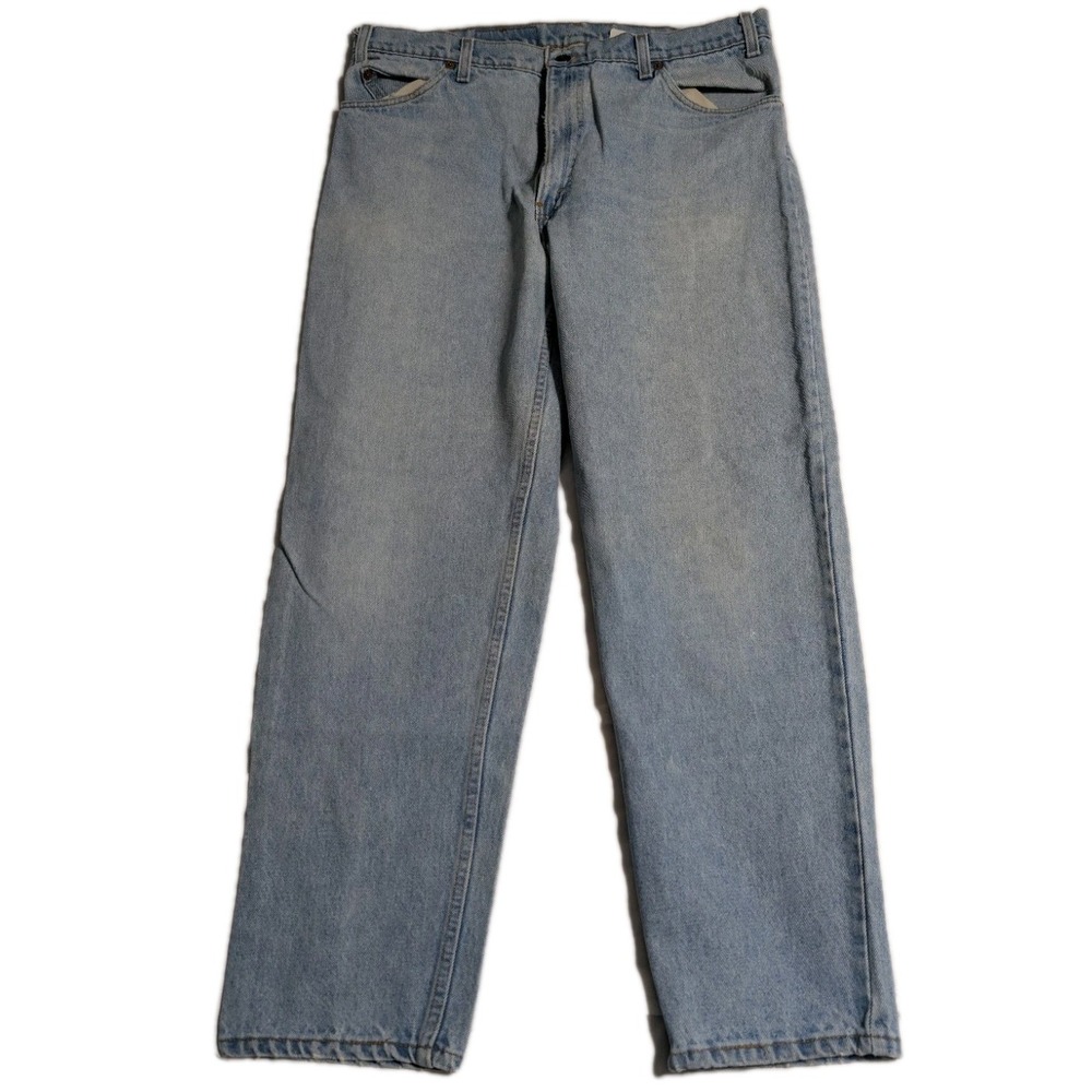 Vintage Levis 550 Orange Tab‎ Jeans Mens 38x30 Made in USA Relaxed Tapered Blue